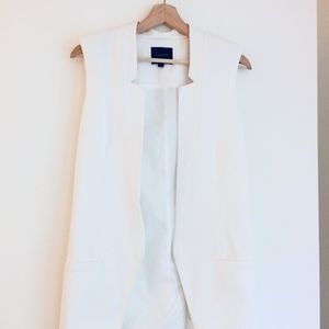 Long Line Crepe Vest